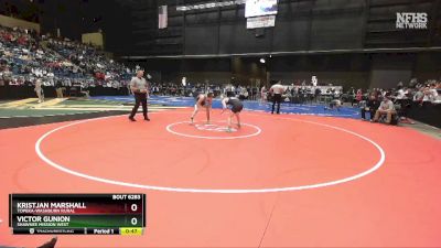 6A-150 lbs Cons. Round 2 - Victor Gunion, Shawnee Mission West vs Kristjan Marshall, Topeka-Washburn Rural