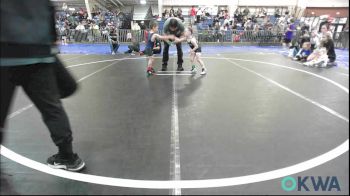 45 lbs Consi Of 4 - Ezra New, Marlow Outlaws vs Wrenley Jackson, Shelton Wrestling Academy
