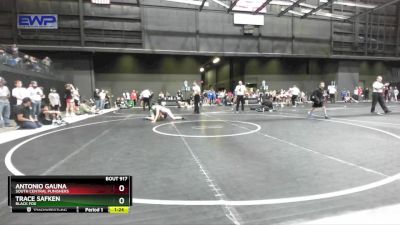 100 lbs Quarterfinal - Antonio Gauna, South Central Punishers vs Trace Safken, Black Fox