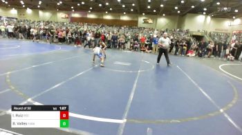 89 lbs Round Of 32 - Ian Ruiz, Red Wave WC vs Bentley Valles, Yuba Sutter Combat