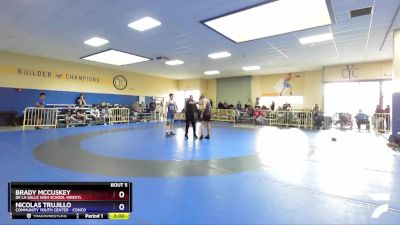 60kg/132.27lbs Round 1 - Brady McCuskey, De La Salle High School Wrestl vs Nicolas Trujillo, Community Youth Center - Conco