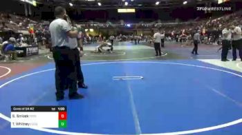 132 lbs Consi Of 64 #2 - Scott Smisek, Ford Dyansty WC vs Ty Whitney, Ford Dyansty WC