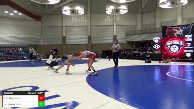 14U Boys - 100 lbs Quarters - Noah Losey, Bishop McCort High School Wrestling vs Braidyn Taby, Rampage Wrestling