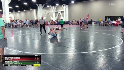 120 lbs Quarters & Wb (16 Team) - Trayton Weiss, SD Blue vs Tyler Barnes, Foxfire Wrestling Club