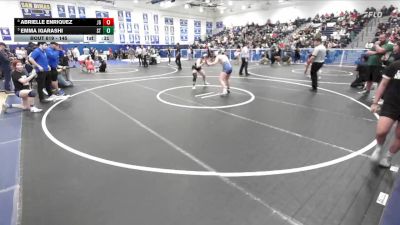 145 lbs Cons. Round 4 - Emma Igarashi, South Torrance vs Abrielle Enriquez, John Glenn
