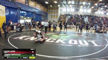 106 lbs Cons. Round 6 - Lucas Layne, NBWA vs Joseph Obstaculo, Hollins HS