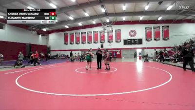 160 lbs Semis (4 Team) - Elizabeth Martinez, East Los Angles College vs Andrea Vidrio Majano, Mt. San Antonio College