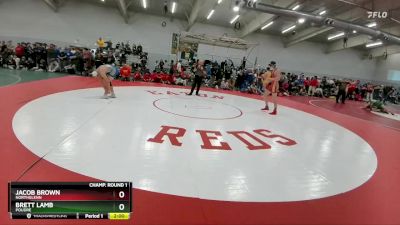 165 lbs Champ. Round 1 - Brett Lamb, Poudre vs Jacob Brown, Northglenn