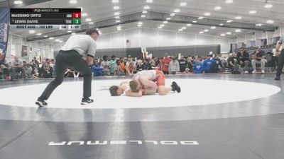 132 lbs Champ. Rd Of 32 - Massimo Ortiz, Arete Wrestling Academy vs Lewis Davis, Threestyle