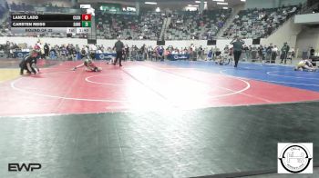 88 lbs Round Of 32 - Lance Ladd, Cushing vs Carsten Reiss, Sand Springs Jr High