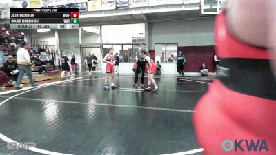 85-91 lbs Rr Rnd 2 - Austyn Allen, Ponca City Wildcat Wrestling vs Mackinley Wolf, Wolfpak Wrestling