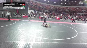 57 lbs Cons. Round 5 - Ethan Soppa, Edgar/Crass Trained vs Landon Taggart, Menomonee Falls Wrestling Club