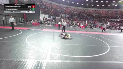 57 lbs Cons. Round 5 - Ethan Soppa, Edgar/Crass Trained vs Landon Taggart, Menomonee Falls Wrestling Club