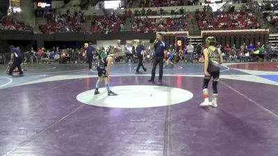 85 lbs Cons. Round 2 - Aavin Kjelsrud, Livingston Little Guy vs Cayden Scharf, Dickinson Wrestling Club