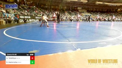 110 lbs Consi Of 8 #2 - Axel Tollefson, No Nonsense vs Stone Helmrichs, Waverly Area Wrestling Club