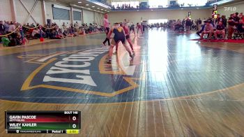 157 lbs Cons. Round 2 - Wiley Kahler, Lycoming vs Gavin Pascoe, Gettysburg