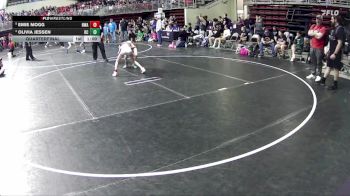 82 lbs Quarterfinal - Emie Mogg, Nebraska Wrestling Academy vs Olivia Jessen, Battle Creek