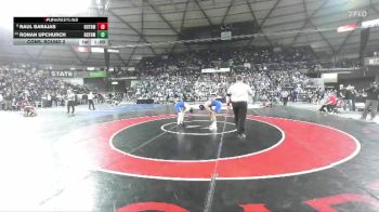 Boys 4A 120 lbs Cons. Round 2 - Raul Barajas, Bothell vs Ronan Upchurch, Bothell