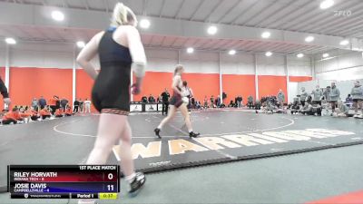 130 lbs Finals (2 Team) - Olivia Messerly, Campbellsville vs Marisa Moffitt, Indiana Tech