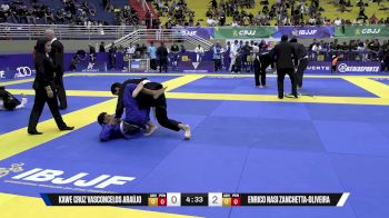 Enrico Nasi Zanchetta-Oliveira vs Kawe Cruz Vasconcelos Araújo 2025 Brasileiro Jiu-Jitsu IBJJF