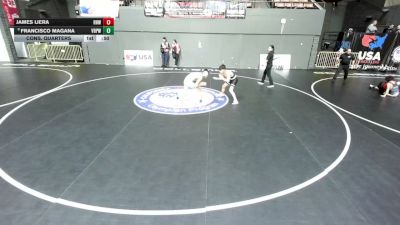 96 lbs Cons. Quarters - Francisco Magana, Vasky Bros\Pitman Wrestling Club vs James Liera, Rough House Wrestling