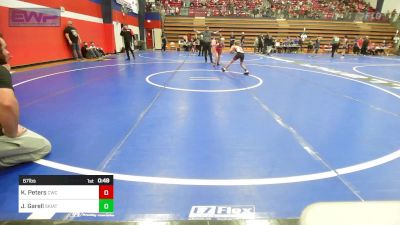 67 lbs Rr Rnd 5 - Kasen Peters, Claremore Wrestling Club vs Jaxon Garell, Skiatook Youth Wrestling