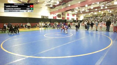 105 lbs Champ. Round 3 - Carolina Moreno, Norwalk vs Abiril Aguilar, Ayala