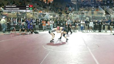 115 lbs Cons. Round 2 - Natalia Sanchez, Winter Springs vs Maple Brady, Mariner