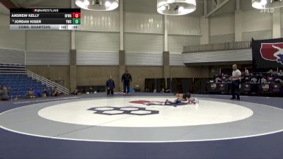 56 lbs Cons. Quarters - Jordan Kiger, Yorktown Wrestling Club vs Andrew Kelly, Black Flag Wrestling Academy Inc