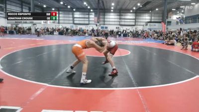 100 lbs Quarterfinal - Rocco Esposito, Raleigh Area Wolfpack vs Jonathan Crouse, Chesapeake