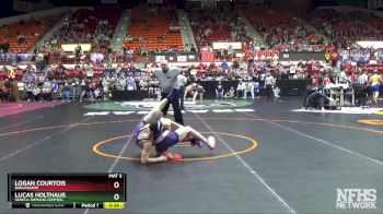 3-2-1A 132 Cons. Round 2 - Lucas Holthaus, Seneca-Nemaha Central vs Logan Courtois, Burlingame