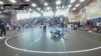132 lbs Cons. Semi - Dominic Rodriguez, Kongkrete Wrestling Academy vs Trey Twilley, Flagler