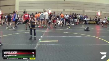 58 lbs Round 3 (10 Team) - Harper Clark, Ares vs Alisha Genore, Beast Mode WA Green