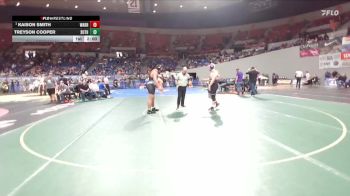 3A Boys 285 lbs Quarterfinal - Kaison Smith, Warrenton Boys vs Treyson Cooper, Sutherlin Boys