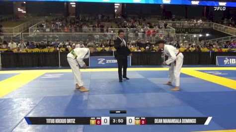 Dean Manansala Domingo vs Titus Krixus Ortiz 2025 Pan Kids Jiu-Jitsu IBJJF Championship