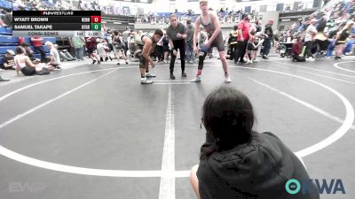 155 lbs Consolation - Wyatt Brown, Hennessey Takedown Club vs Samuel Takape, Kingfisher YellowJackets