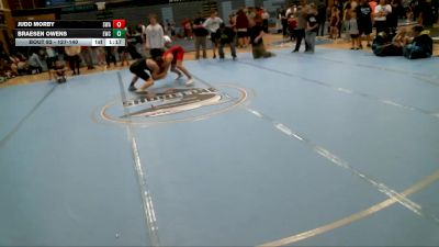 127-140 lbs Round 1 - Judd Morby, Sanderson Wrestling Academy vs Braesen Owens, Excalibur Wrestling Club