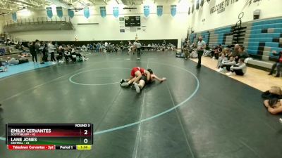 165 lbs Round 3 (4 Team) - Lane Jones, Central vs Emilio Cervantes, Scottsbluff