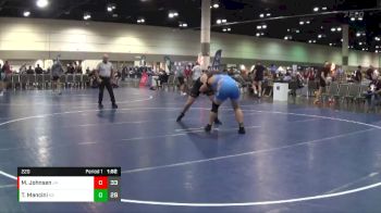 220 lbs Round 1 (6 Team) - Miles Johnsen, Camden Outsiders Socs vs Tod Mancini, Youth Impact Center