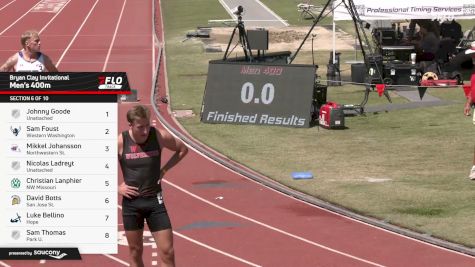 Men's 400m, Finals 6