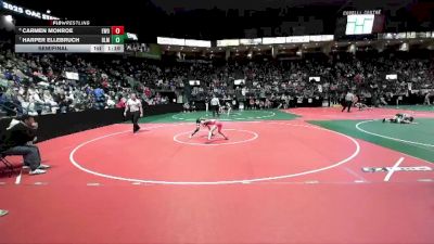 70 lbs Semifinal - Carmen Monroe, EWO3 vs Harper Ellebruch, BLM1