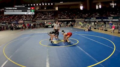 G 126 lbs Champ. Round 2 - Alyssa Hyde, Riverdale Girls vs Madison Redmann, Mandeville Girls
