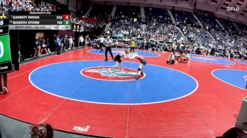 2A-144 lbs Champ. Round 1 - Garrett Krous, Stephens County HS vs Maddox Storm, Pike County