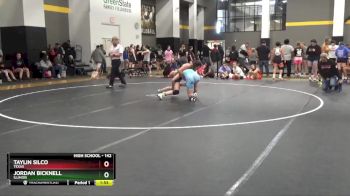 142 lbs Semifinal - Taylin Silco, Texas vs Jordan Bicknell, Illinois