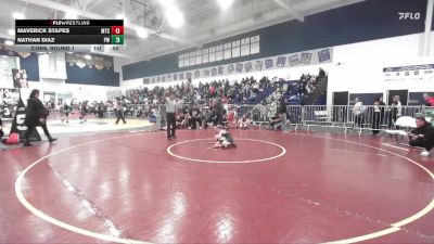 50 lbs Cons. Round 1 - Nathan Diaz, Powerline Wrestling vs Maverick Stapes, Mantanona Training Center