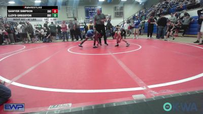 67 lbs Quarterfinal - Sawyer Simpson, Salina Wrestling Club vs Lloyd Gregston, Bartlesville Wrestling Club