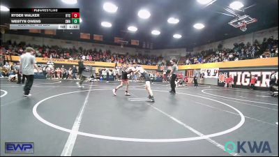 88 lbs Quarterfinal - Ryder Walker, Hinton Takedown Club vs Westyn Owens, Shelton Wrestling Academy