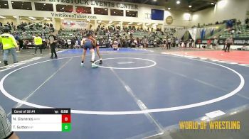 115 lbs Consi Of 32 #1 - Noe Cisneros, Arvin Grizzlies vs Ty Sutton, New Plymouth