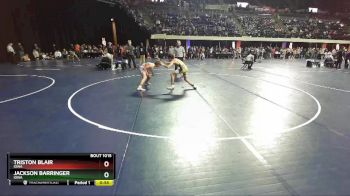 132 lbs Cons. Round 2 - Jackson Barringer, Iowa vs Triston Blair, Iowa