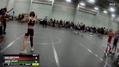 76 lbs Round 1 (6 Team) - Liam Merithew, JOURNEYMEN vs Jaxon Jolley, CTWHALE